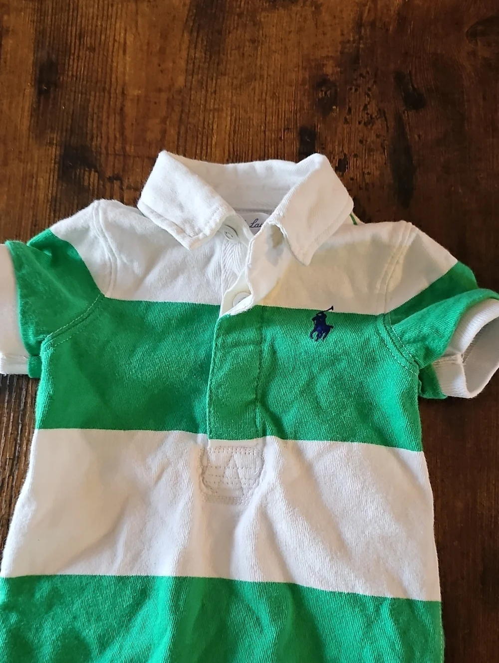 Ralph Lauren Classic Preppy Polo One Pc Rugby Prep Rich Old Money Baby 3M Summer